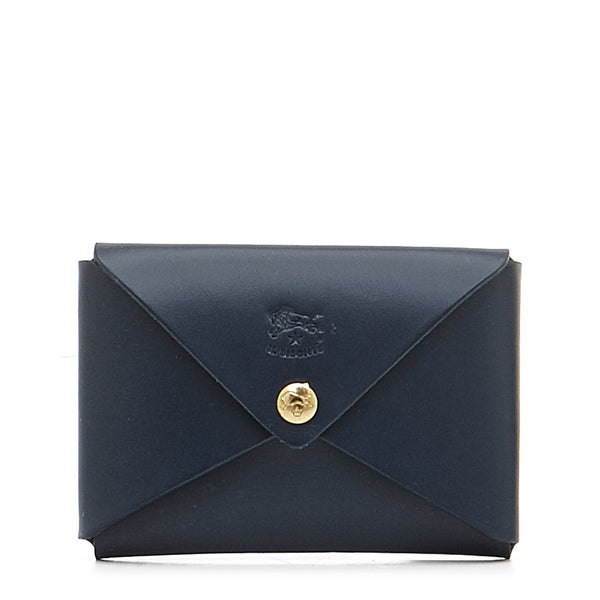 Sovana | Porte-cartes en cuir couleur bleu