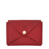 Sovana | Card case in leather color  ruby red