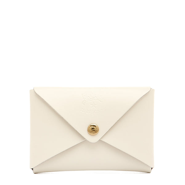 Sovana | Porte-cartes en cuir couleur lait