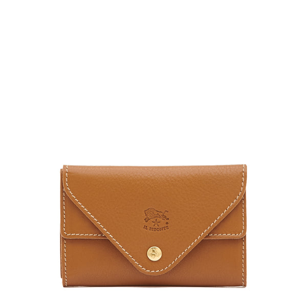 Uffizi | Card case in leather color gianduia