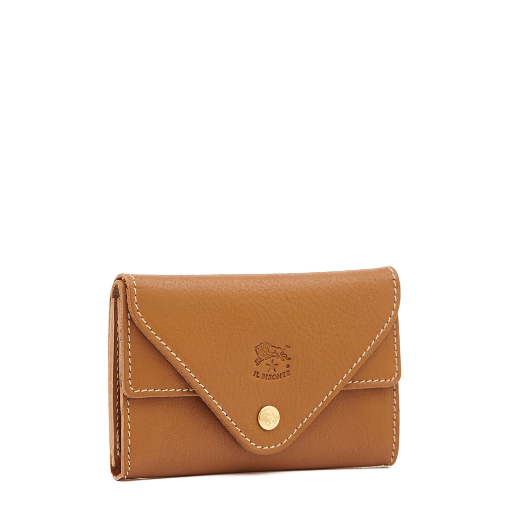 Uffizi | Card case in leather color gianduia