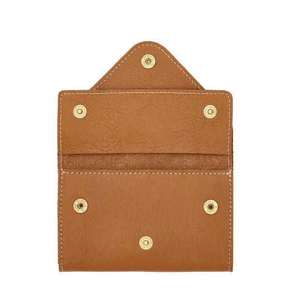 Uffizi | Card case in leather color gianduia