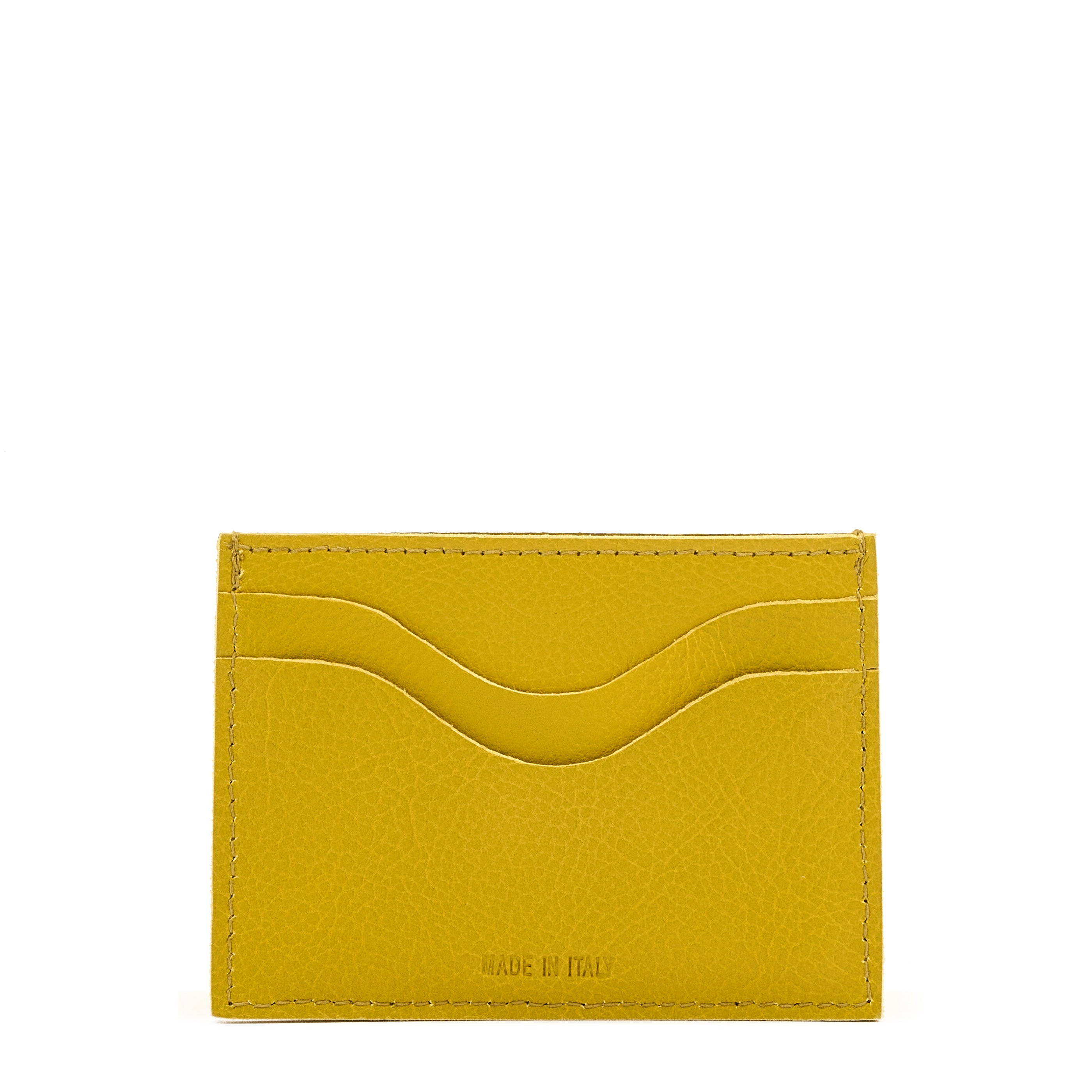 Salina | Card case in vintage leather color light olive