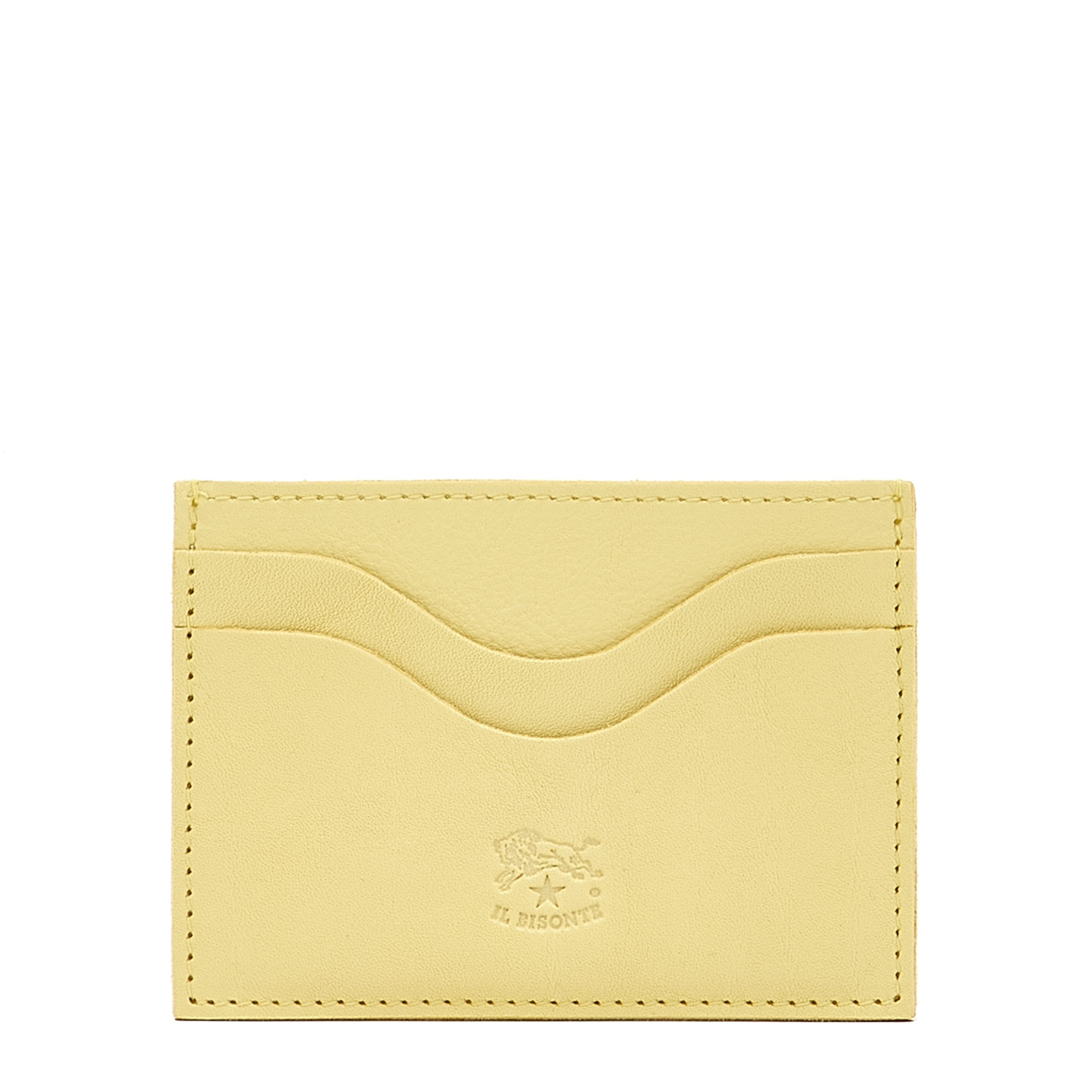 Salina | Card case in leather color mimosa