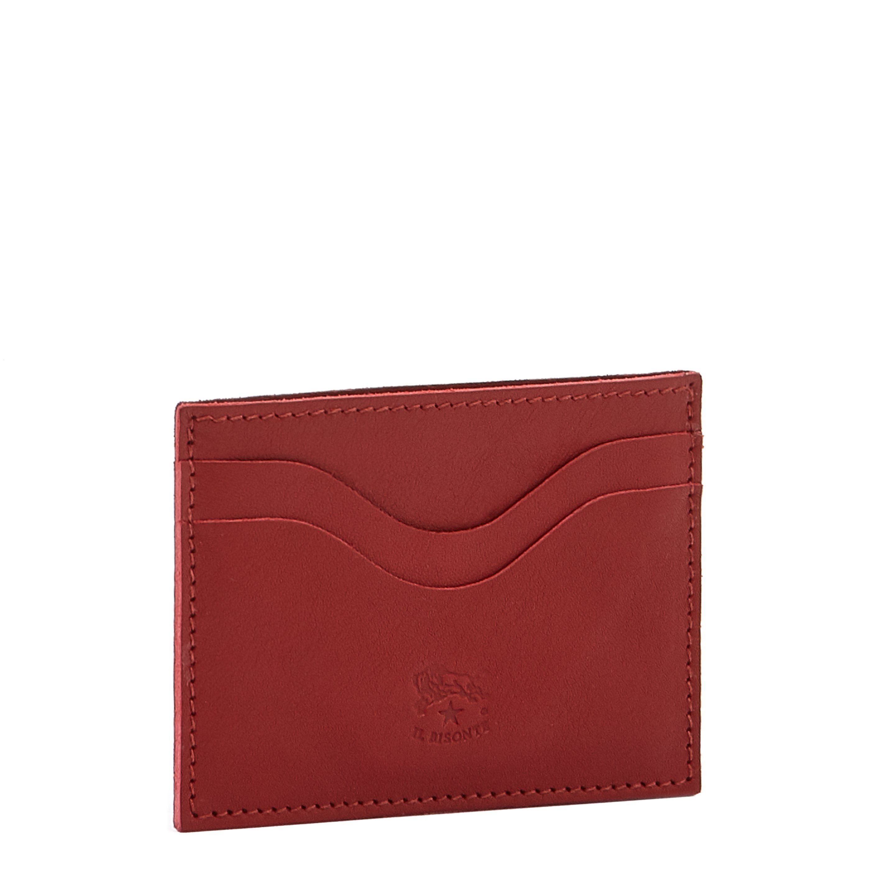 Salina | Porta carte in pelle colore rosso