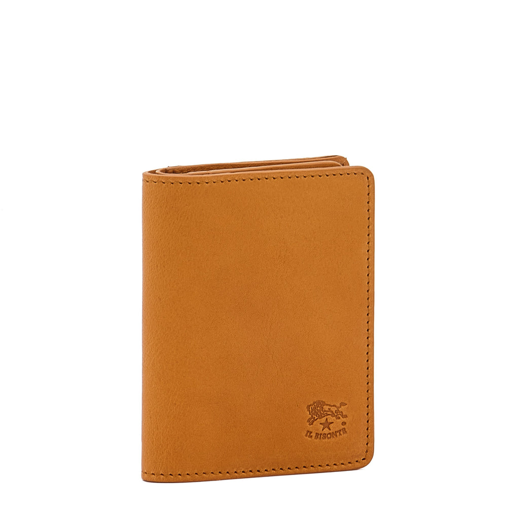 Oriuolo | Porte-cartes pour homme en cuir vintage couleur naturel