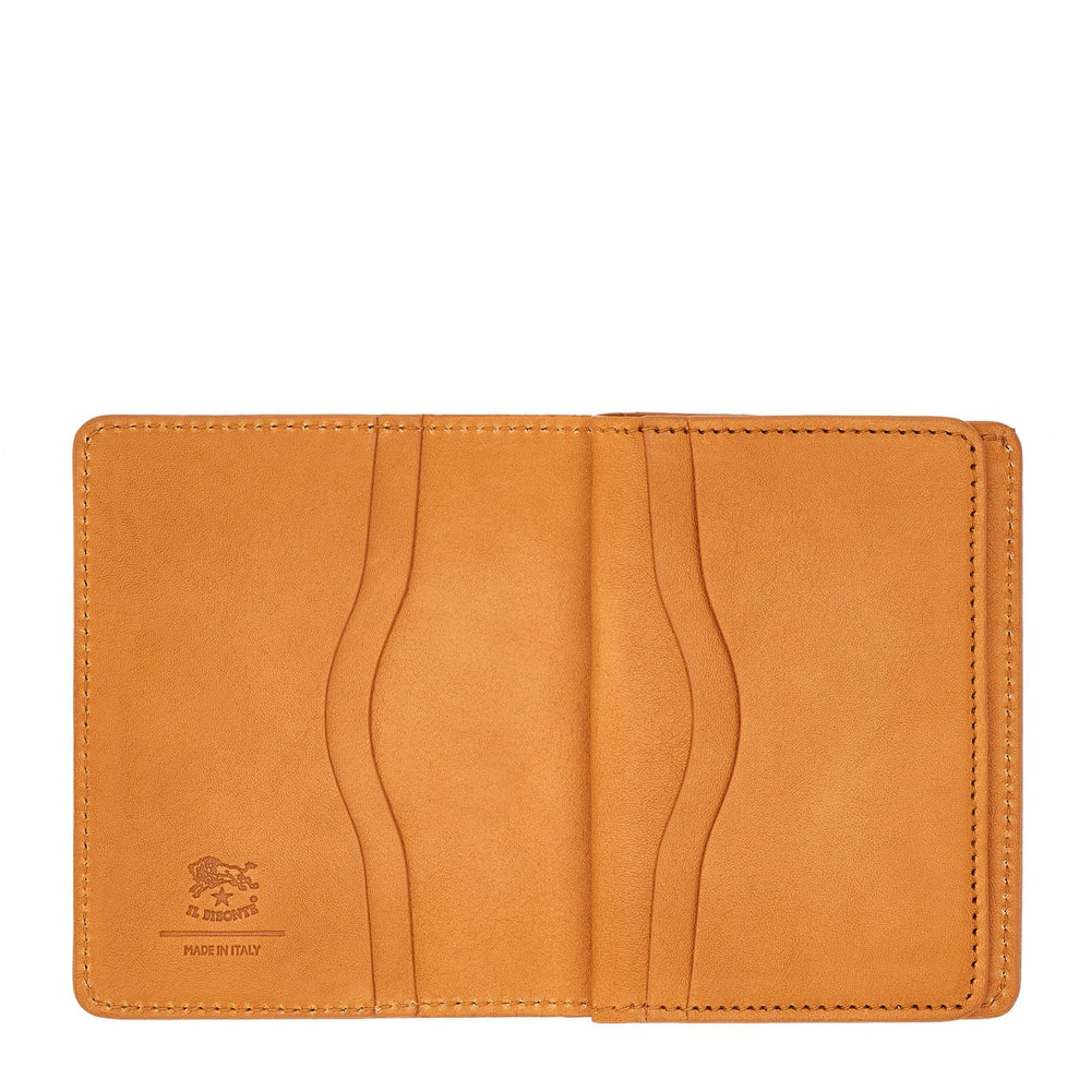 Oriuolo | Porte-cartes pour homme en cuir vintage couleur naturel