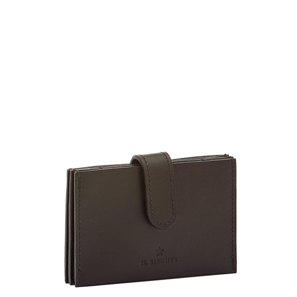 Maggio | Porte-cartes pour femme en cuir couleur noir