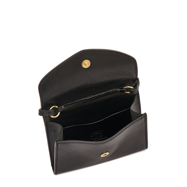 Bigallo | Women's card case in leather color black