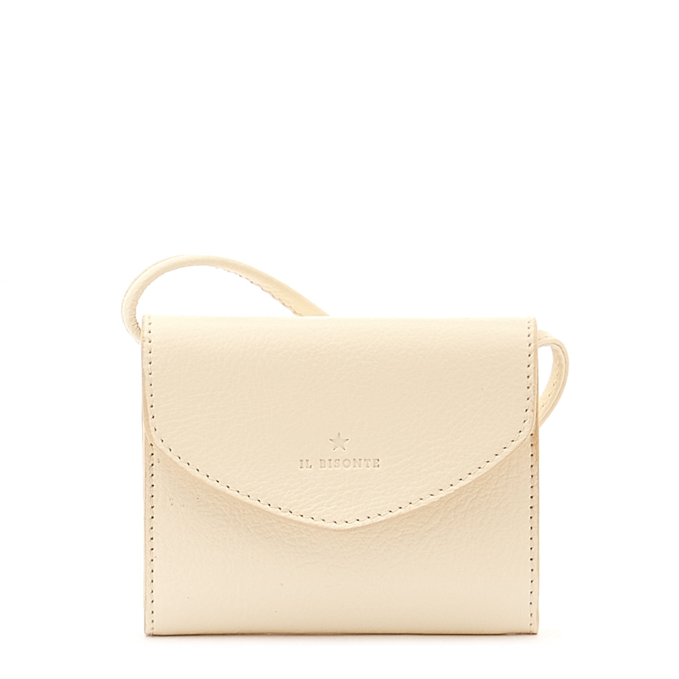 Bigallo | Porte-cartes pour femme en cuir couleur lait