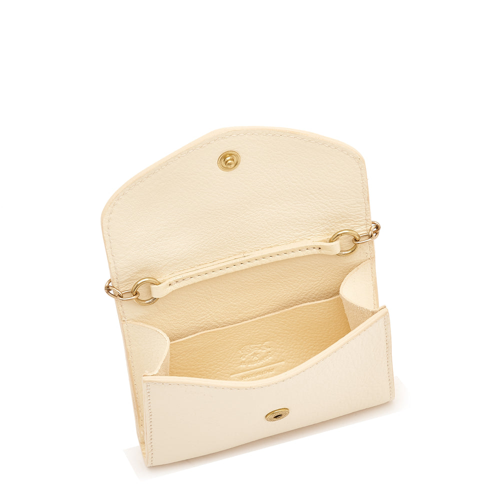 Bigallo | Women's card case in leather color milk