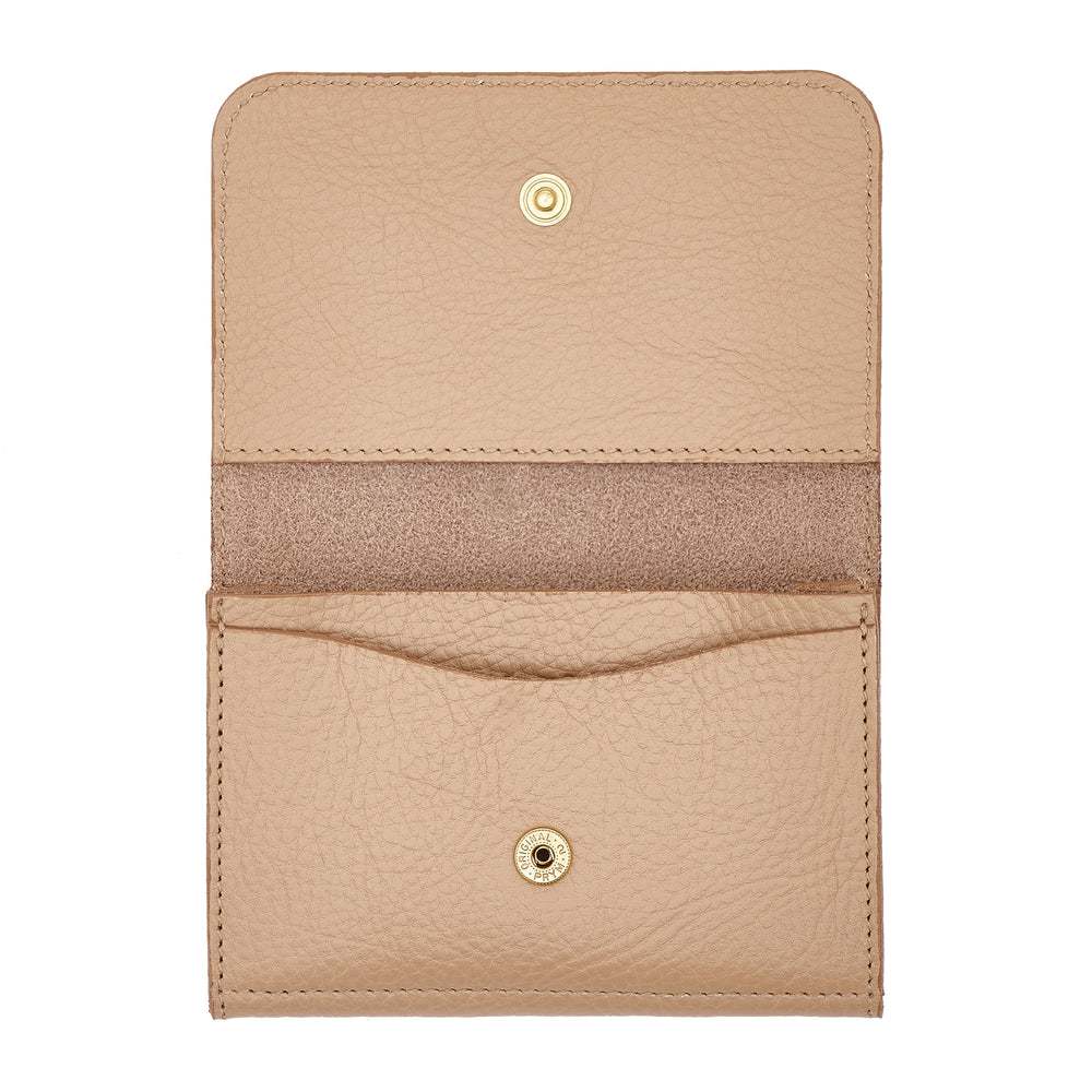 Galileo | Men's card case in leather color caffelatte