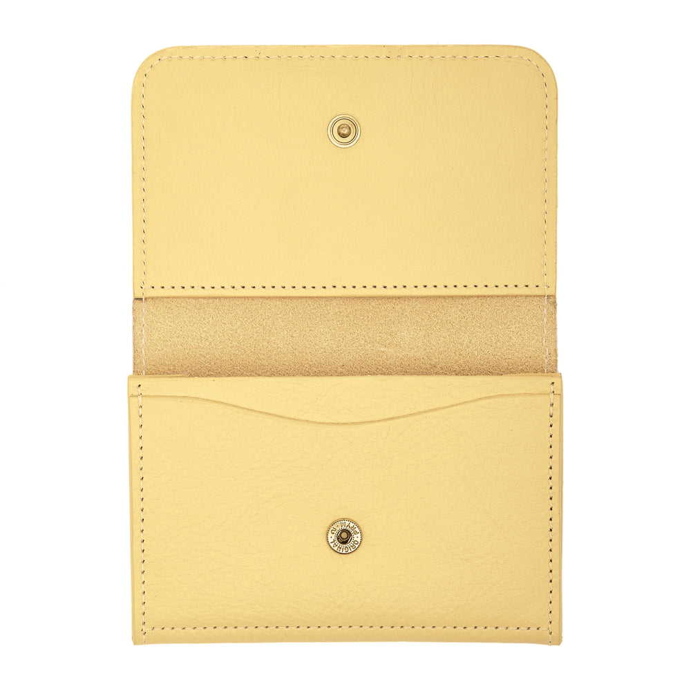 Galileo | Porte-cartes pour homme en cuir couleur vanille