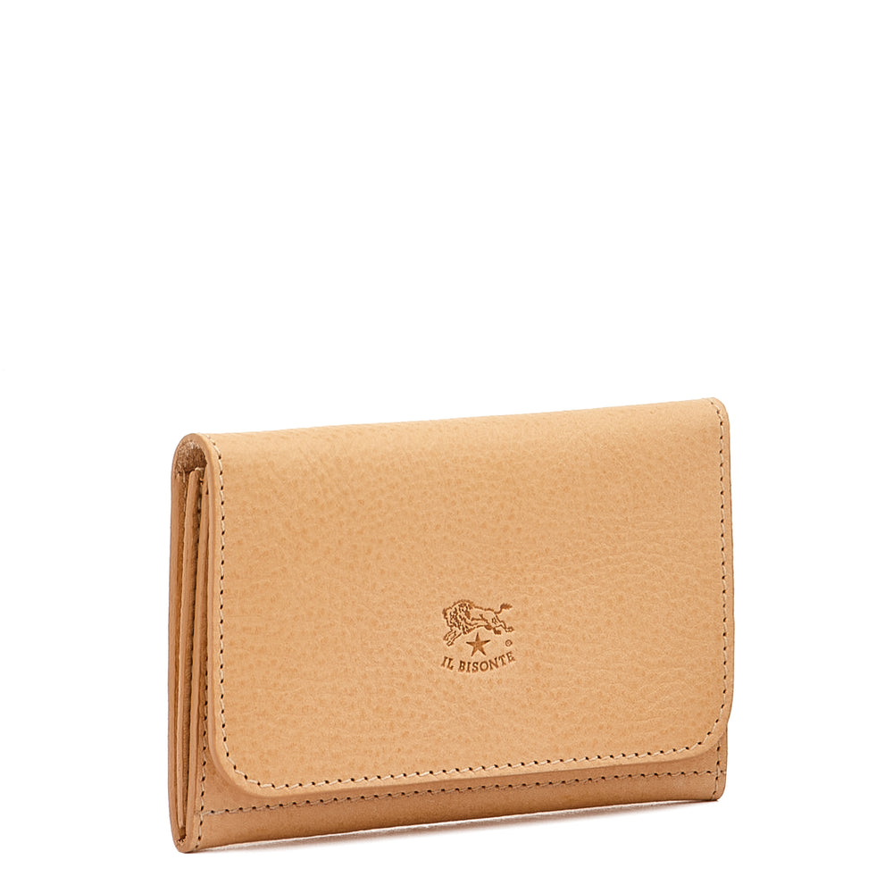 Galileo | Men's card case in calf leather color natural