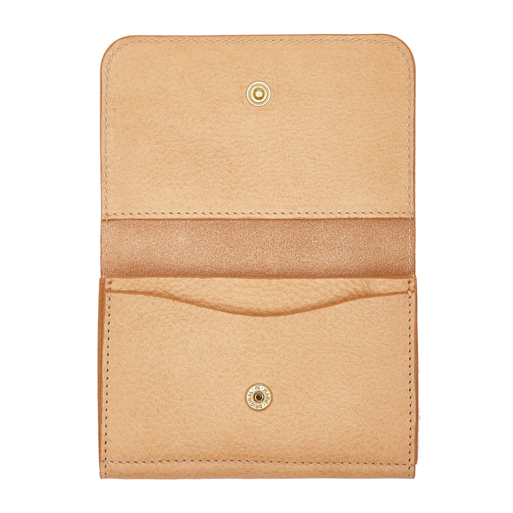 Galileo | Men's card case in calf leather color natural