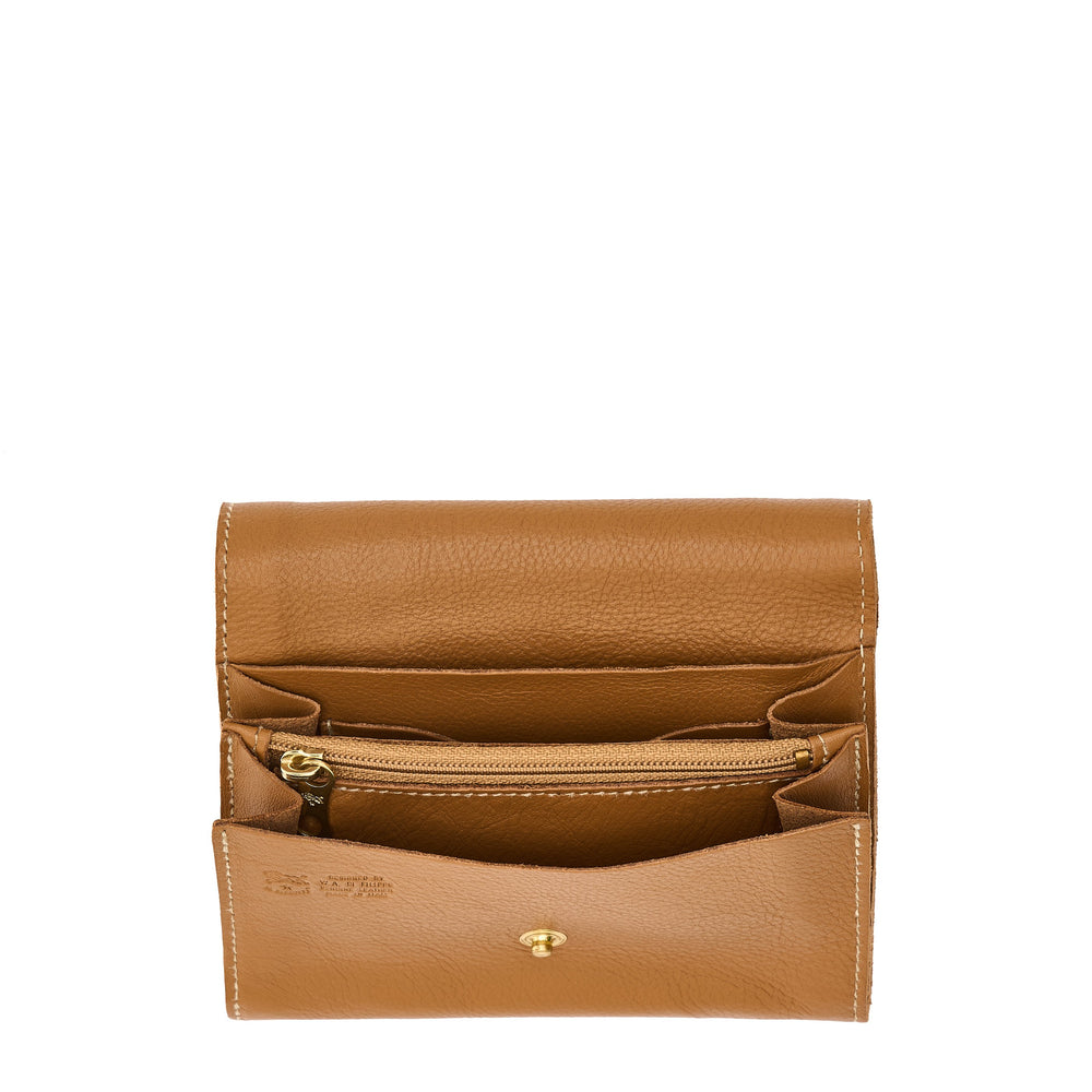 Galileo | Porte-cartes pour homme en cuir couleur gianduia