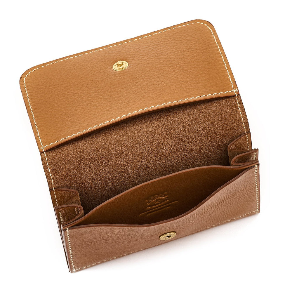 Galileo | Porte-cartes pour homme en cuir couleur gianduia