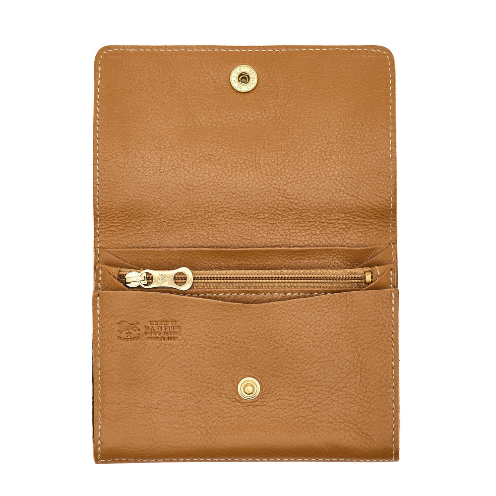 Galileo | Porte-cartes pour homme en cuir couleur gianduia