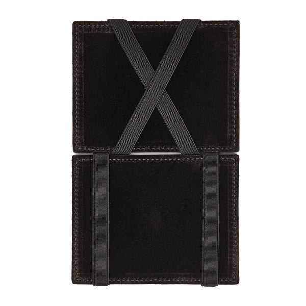 Duccio | Men's card case in vintage leather color forest