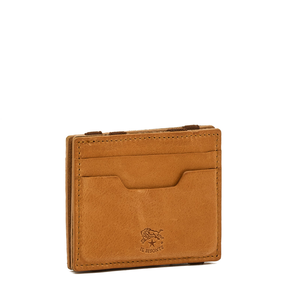 Duccio | Porte-cartes pour homme en cuir vintage couleur naturelle