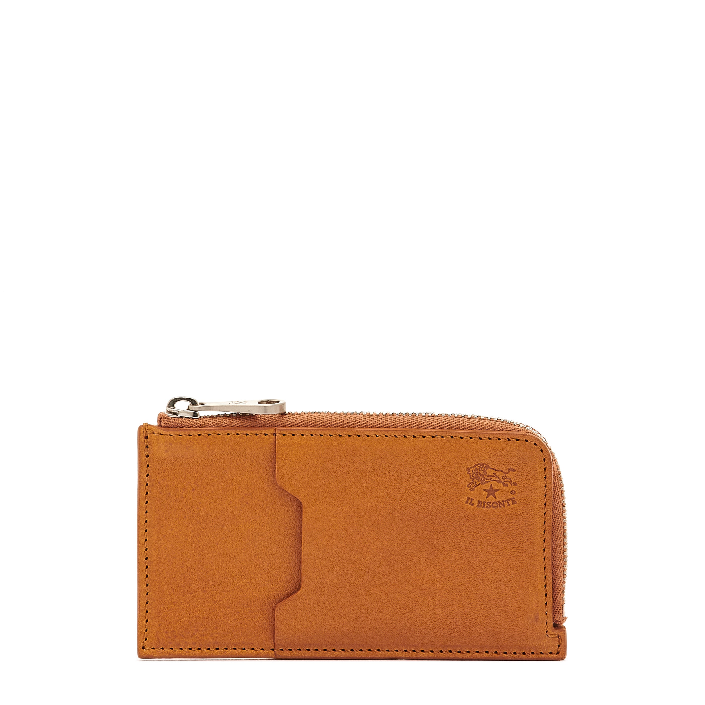 Duccio | Men's card case in vintage leather color natural