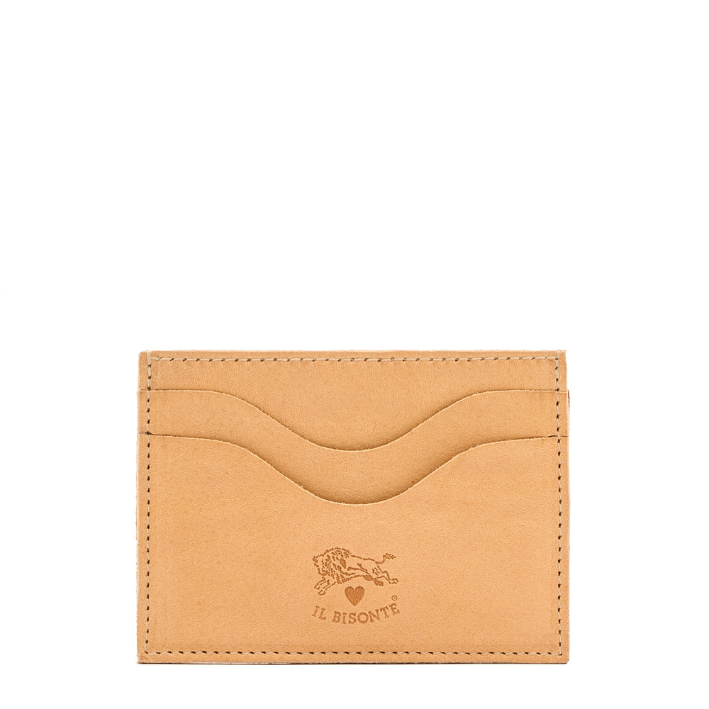 Valentine's Day -  | Card case in leather color natural