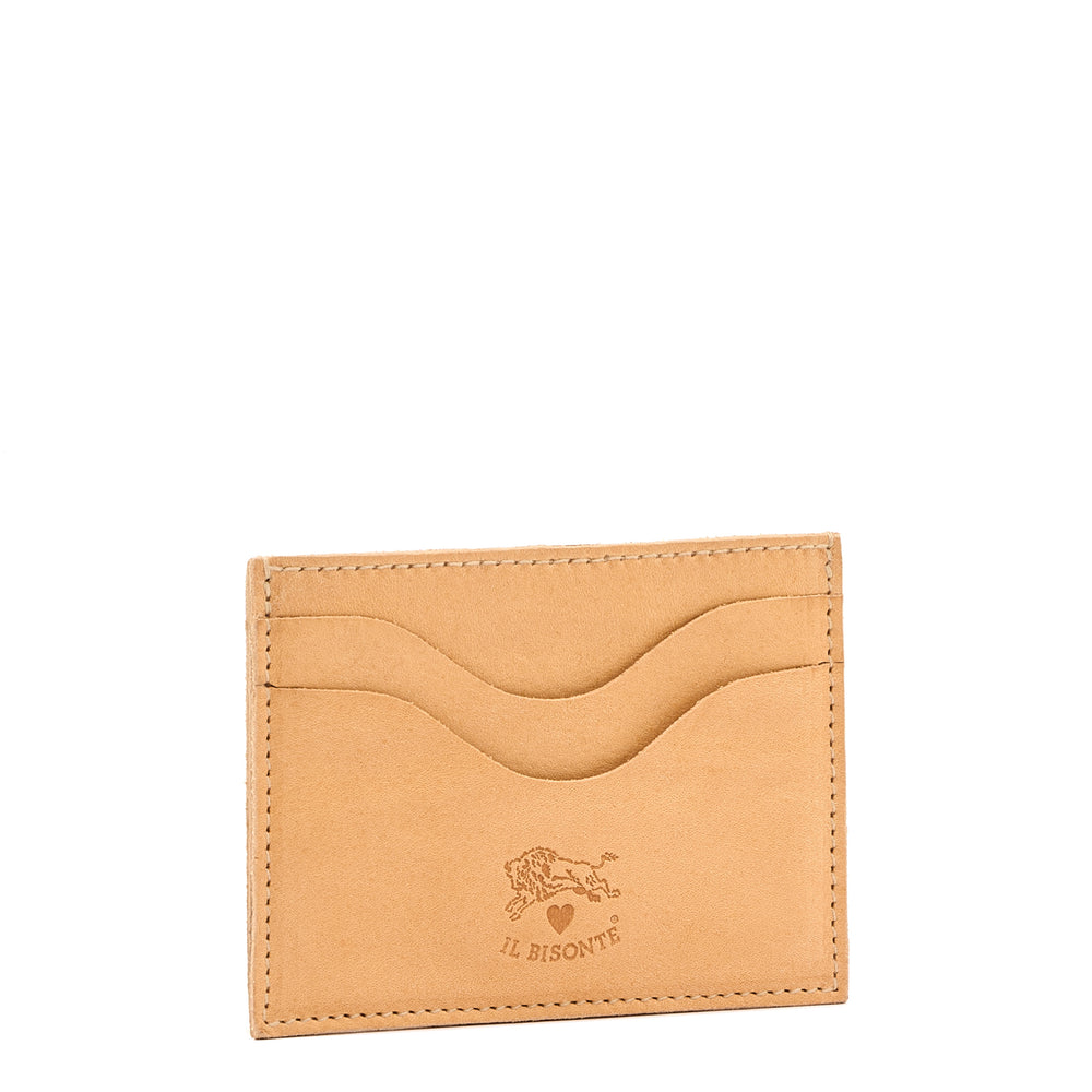 Valentine's Day -  | Card case in leather color natural