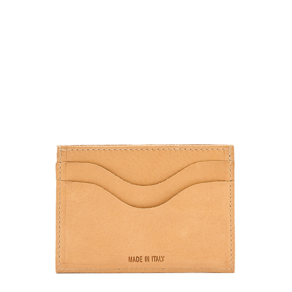 Valentine's Day -  | Card case in leather color natural