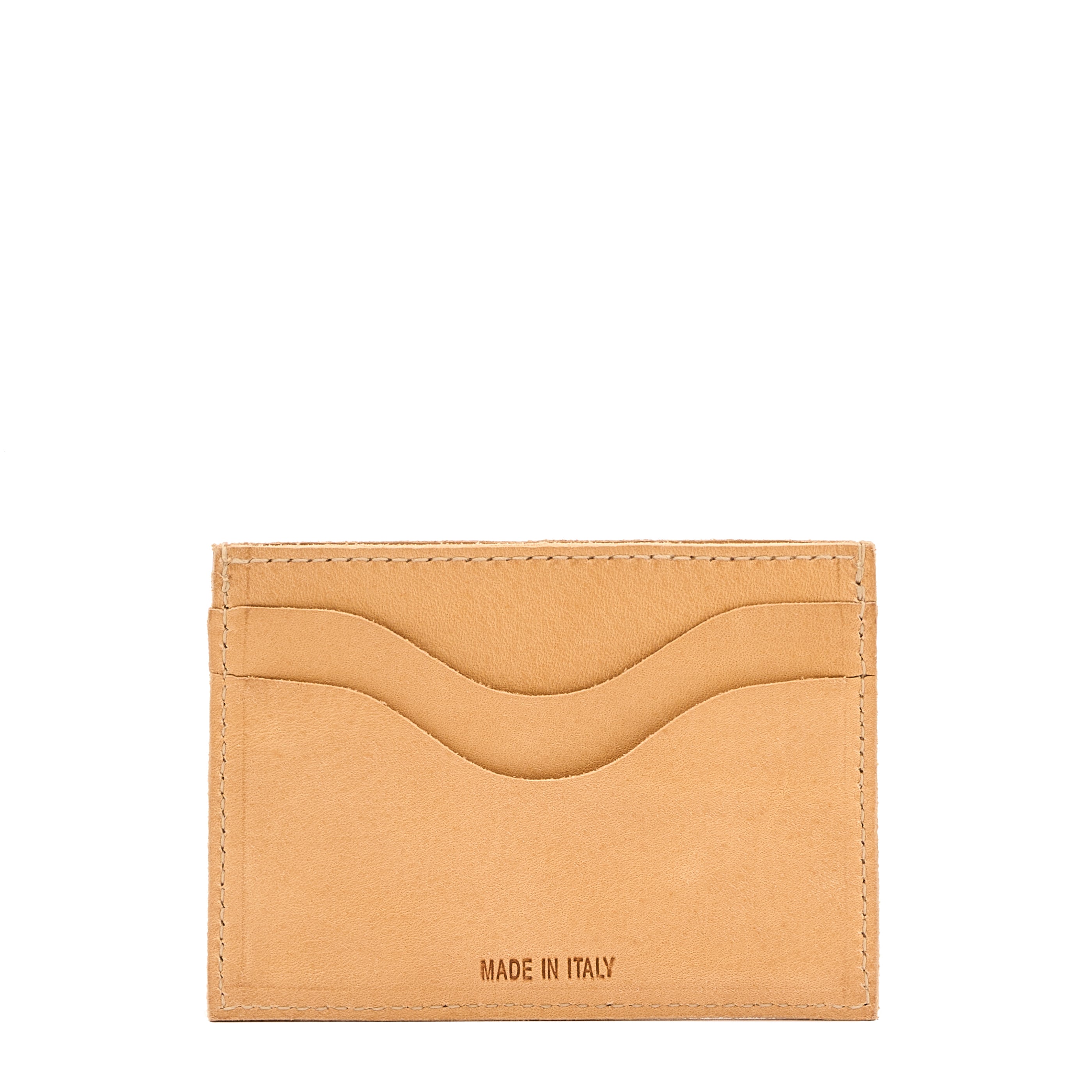 Valentine's Day -  | Card case in leather color natural