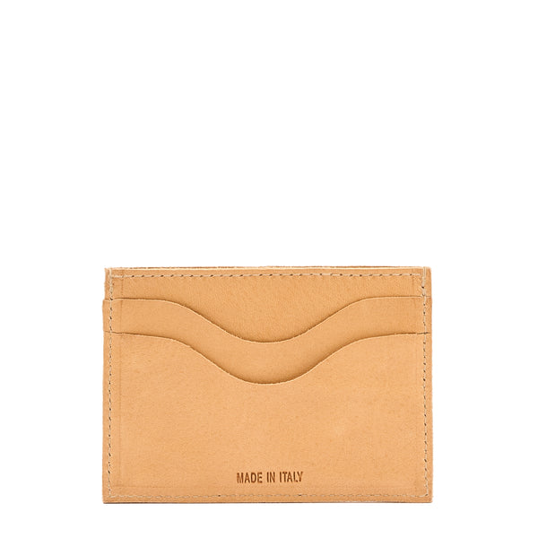 Valentine's Day -  | Card case in leather color natural