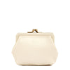 Porta spiccioli da donna in pelle colore latte