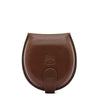 Men's coin purse in leather color brown