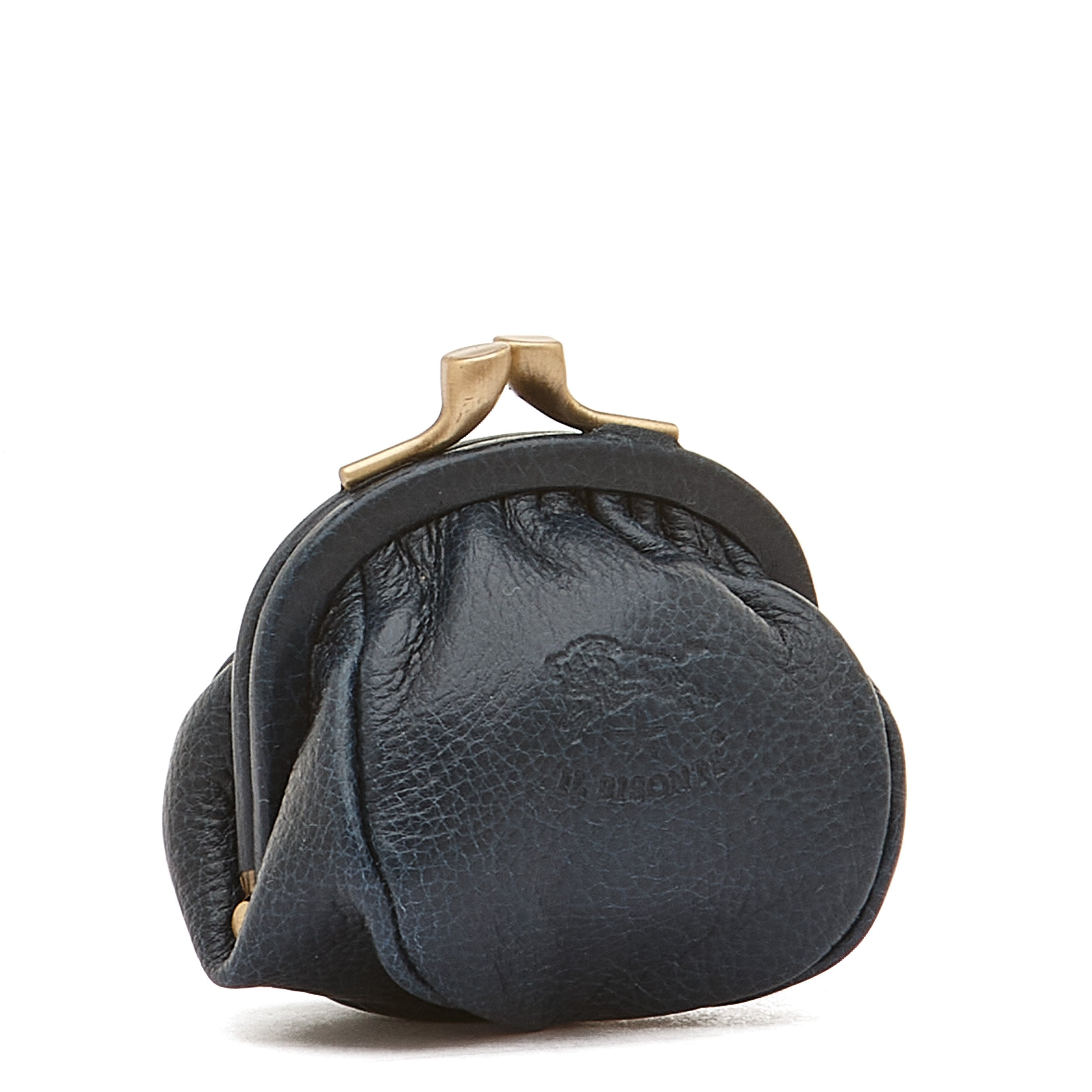 Porta spiccioli da donna in pelle colore blu