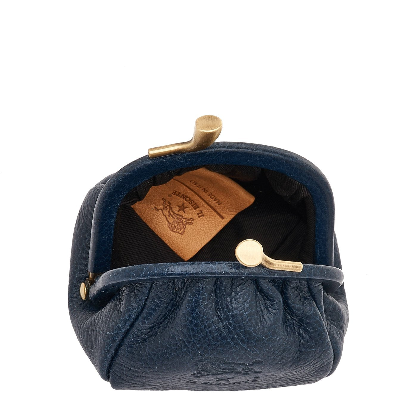 Porta spiccioli da donna in pelle colore blu