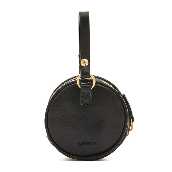 Oliveta | Women's coin purse in leather color black