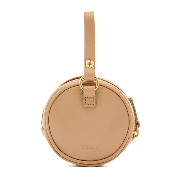 Oliveta | Women's coin purse in leather color caffelatte