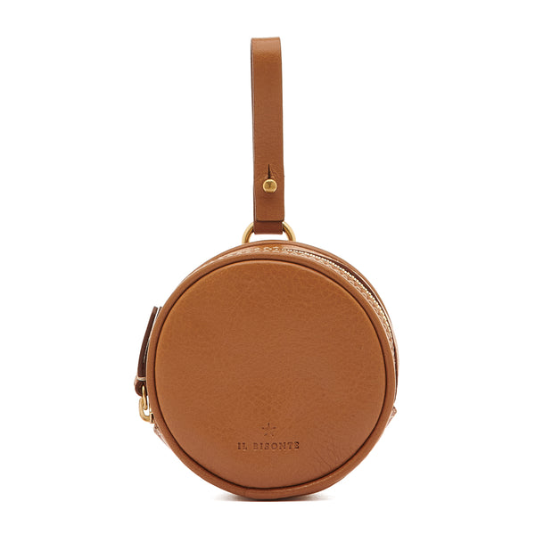 Oliveta | Women's coin purse in leather color gianduia