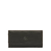 Women's continental wallet in vintage leather color black