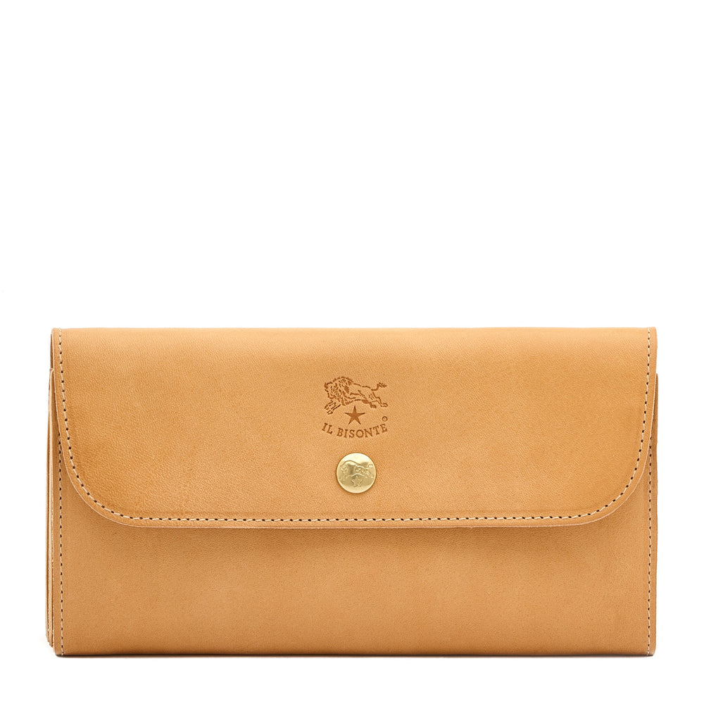 Siena | Women's continental wallet in leather color natural