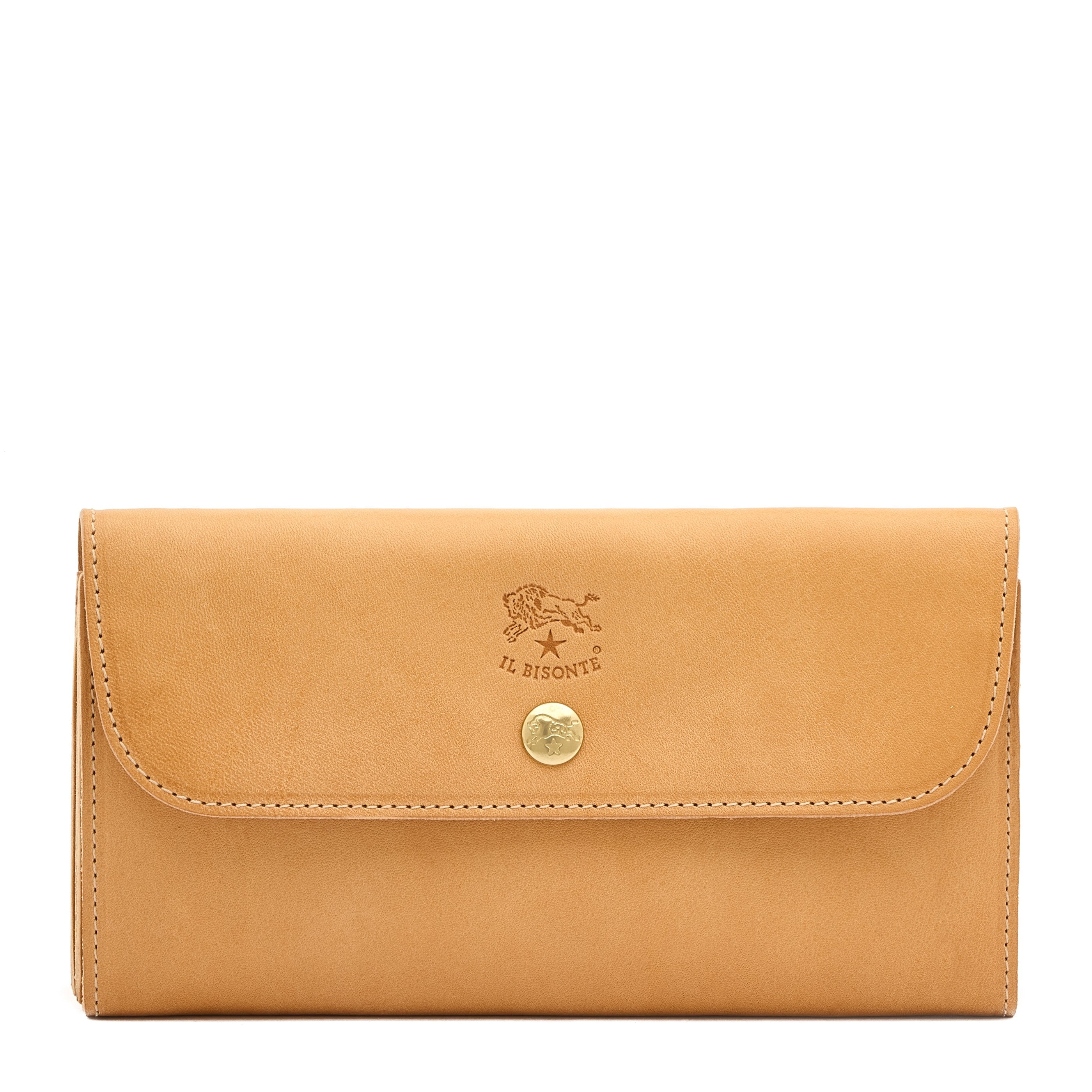 Siena | Women's continental wallet in leather color natural