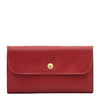 Siena | Women's continental wallet in leather color red