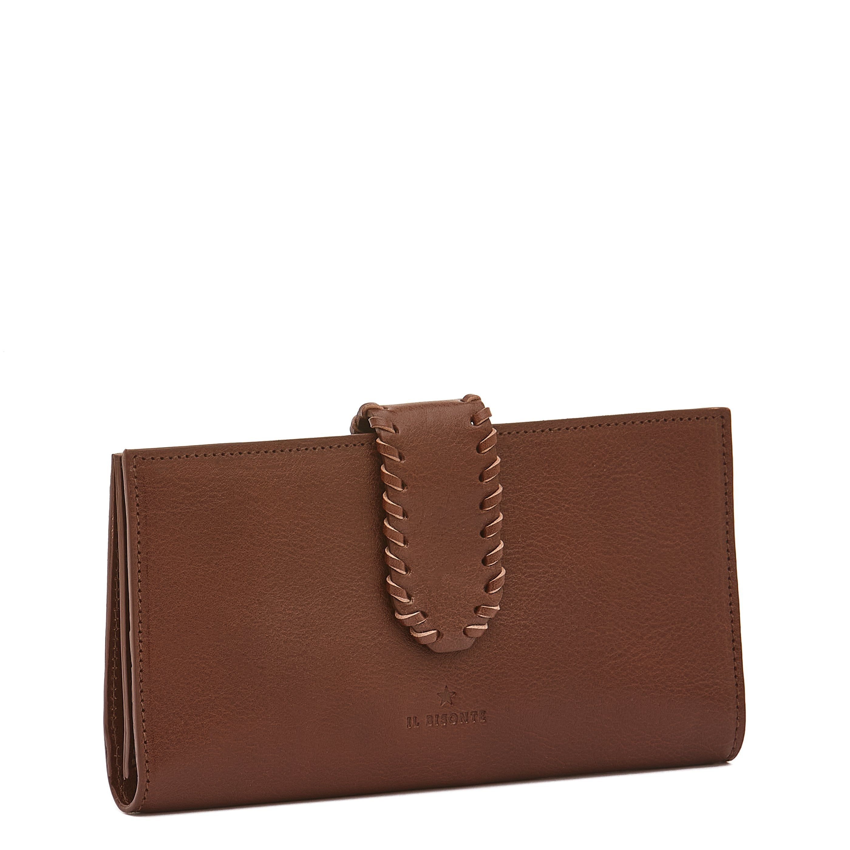 La fiaba | Women's continental wallet in leather color arabica