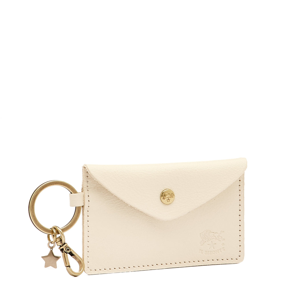 Scarlino | Women's keyring in leather color milk