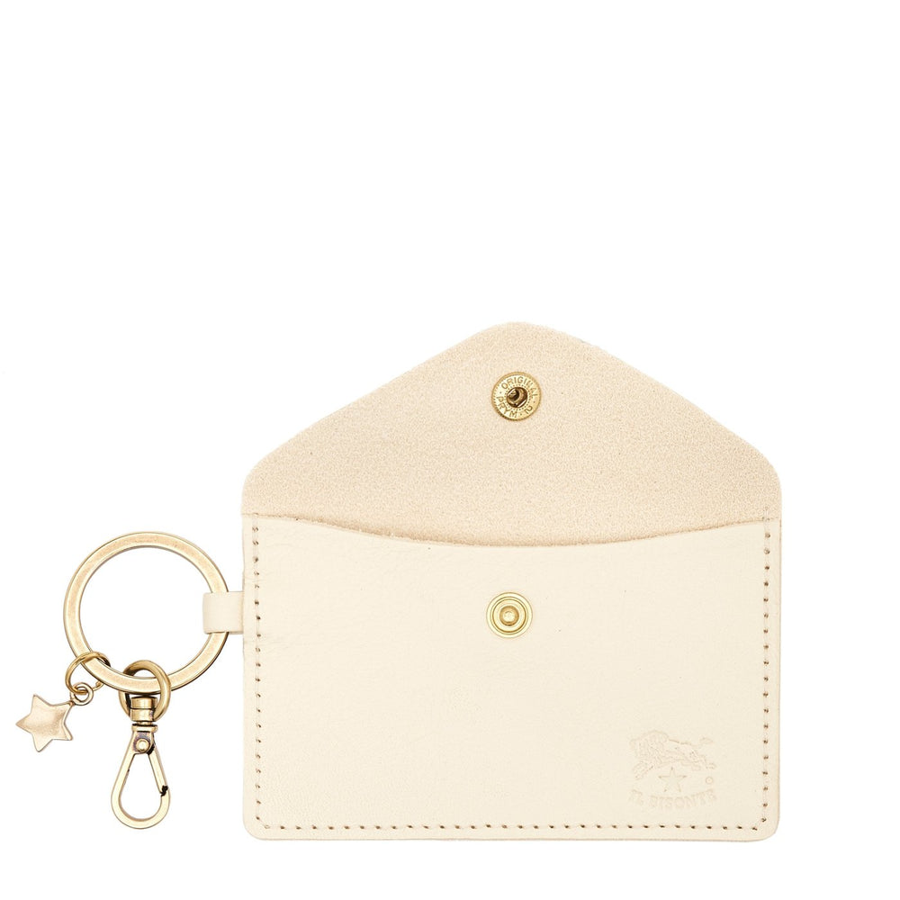 Scarlino | Women's keyring in leather color milk