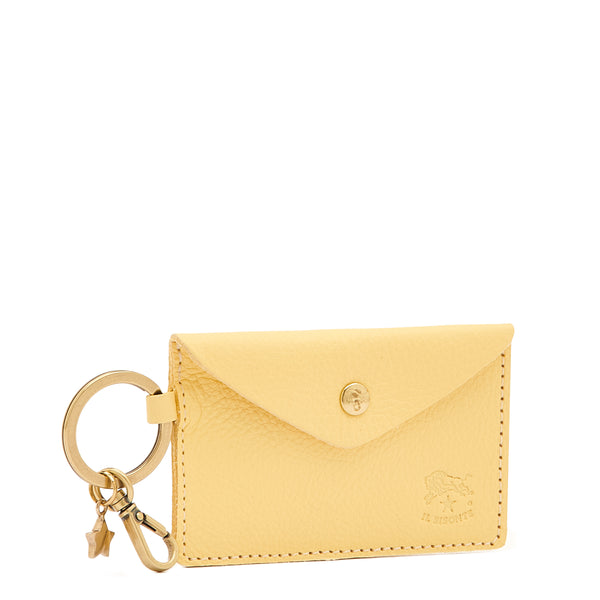 Scarlino | Women's keyring in leather color vanilla