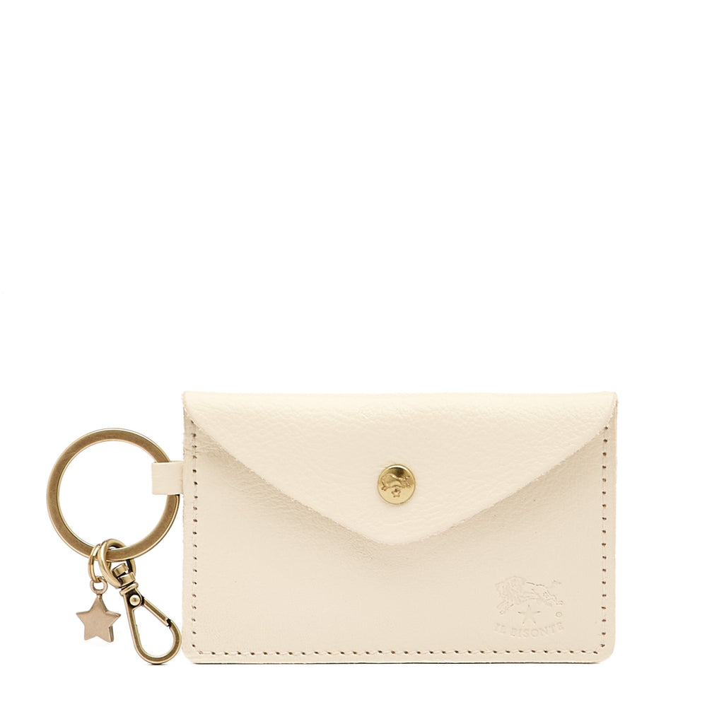 Scarlino | Women's keyring in leather color milk