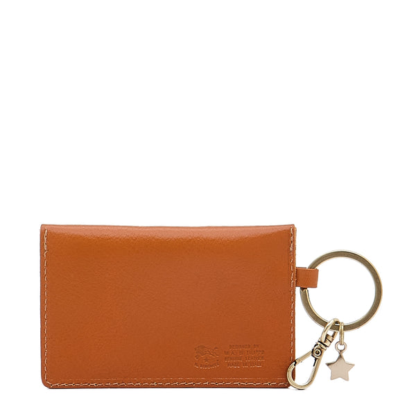 Scarlino | Porta chiavi da donna in pelle colore caramello