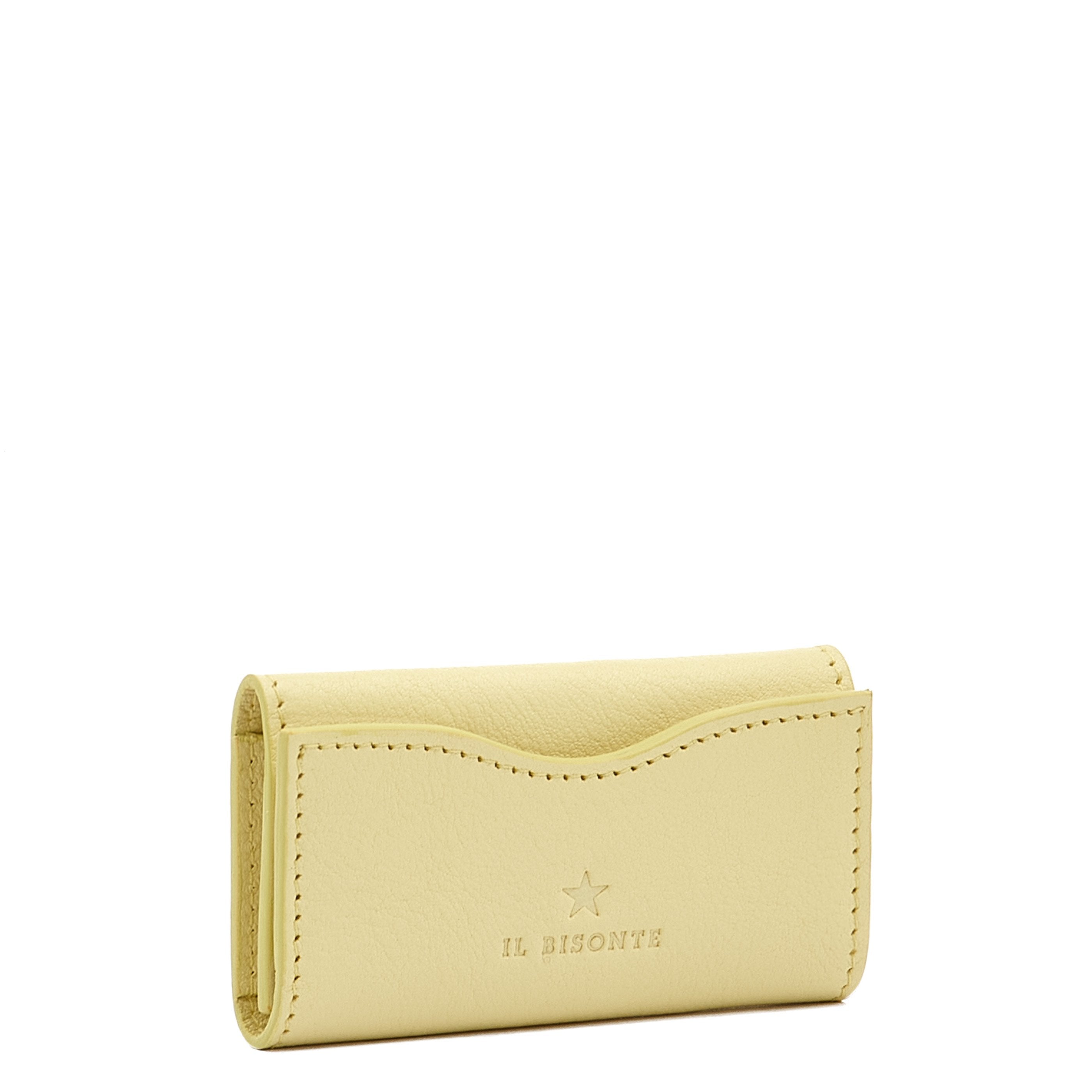 Oliveta | Women's keyring in leather color mimosa