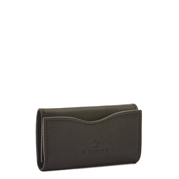 Oliveta | Women's keyring in leather color black