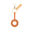 Tessa | Women's keyring in leather color caramel